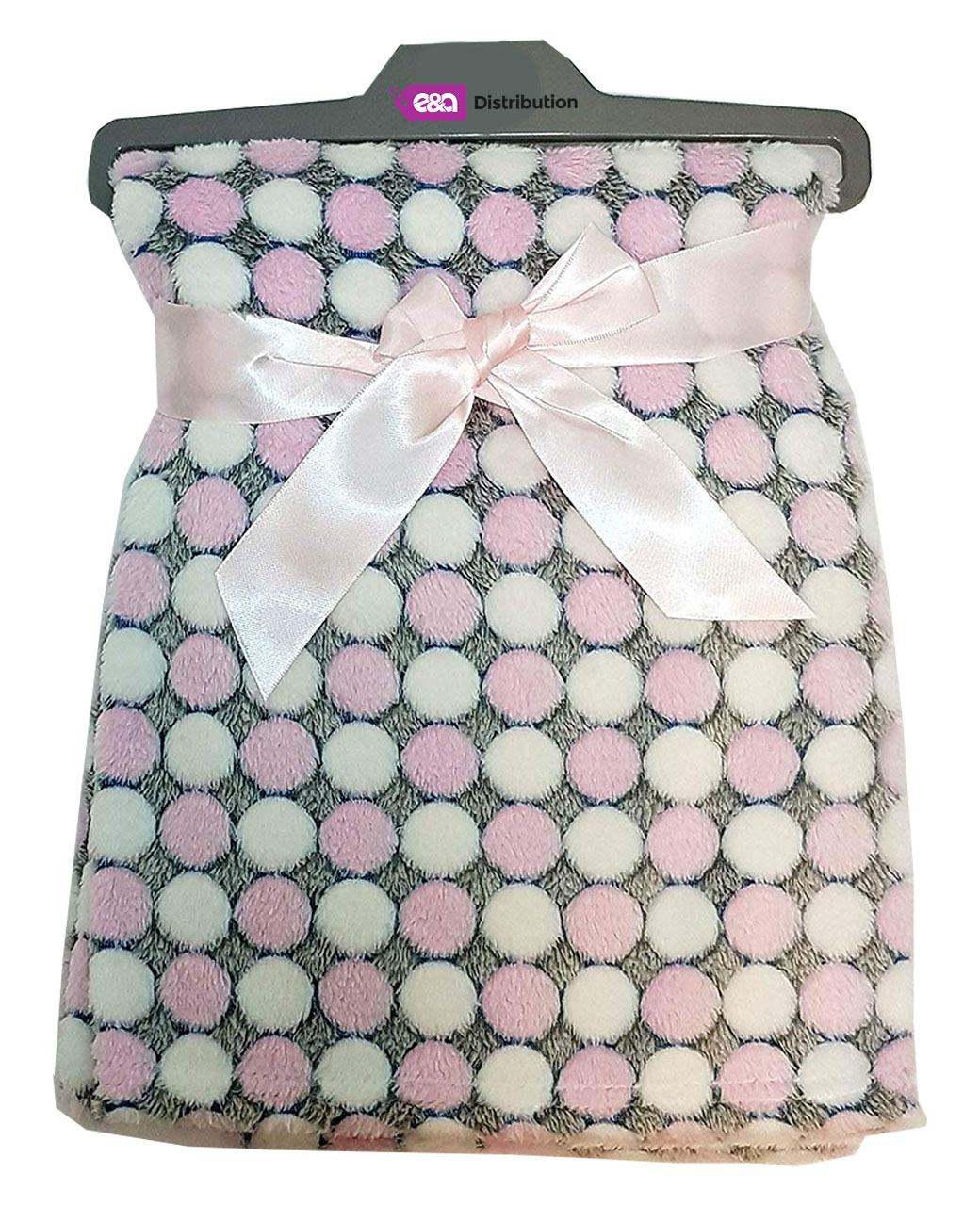 Luxury Soft Micro Fleece Blanket pink polka dot Design - E ...