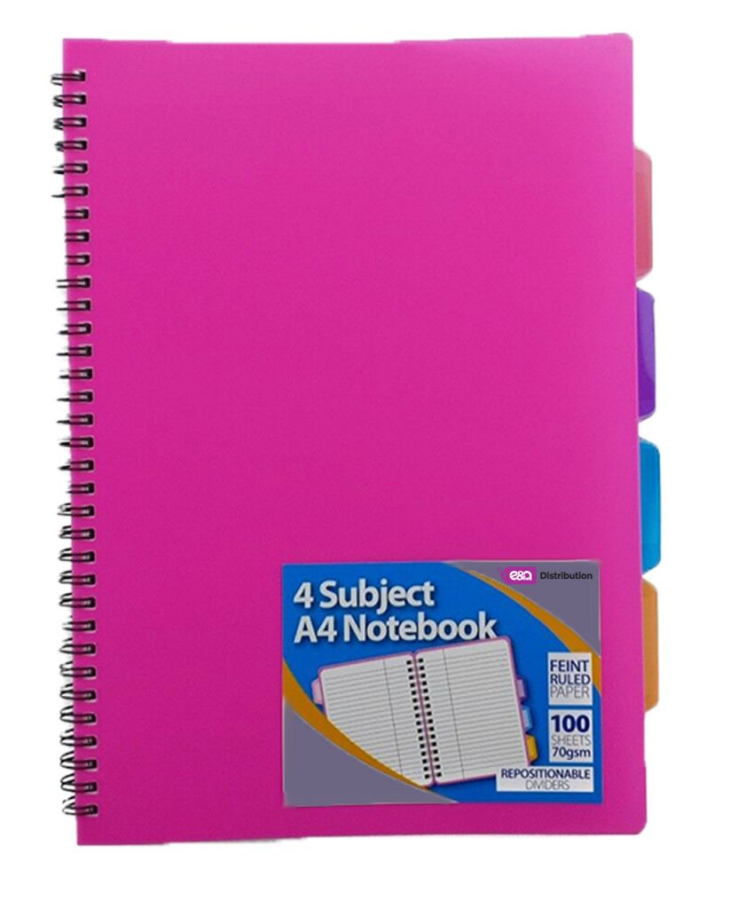 A4 Subject Notebook E&A Distribution