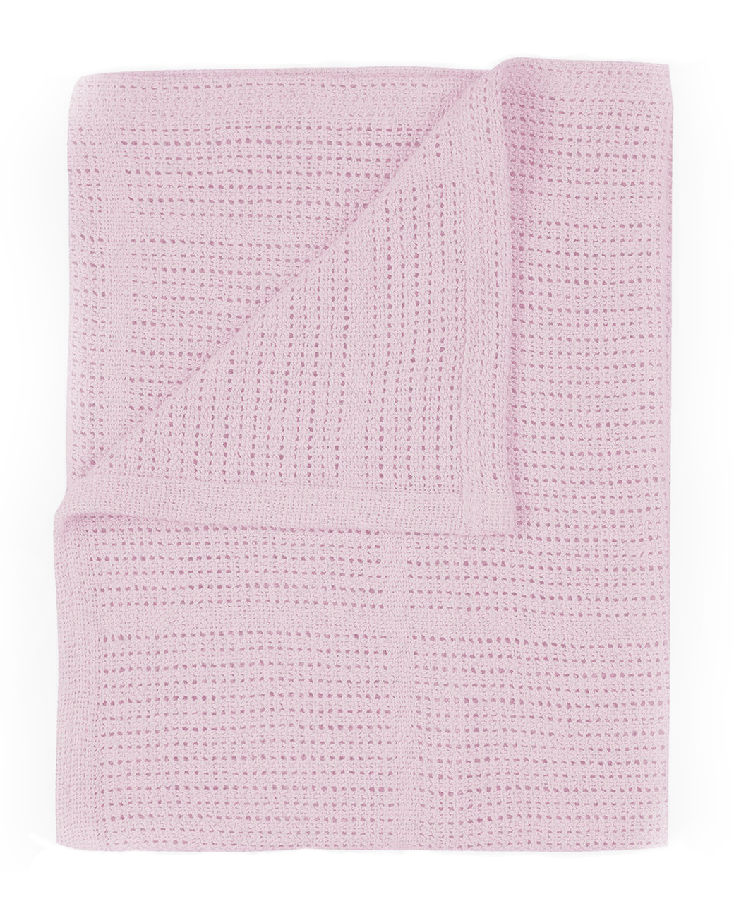 Cellular Cot Bed Blanket 100x150cm Pink E&A Distribution