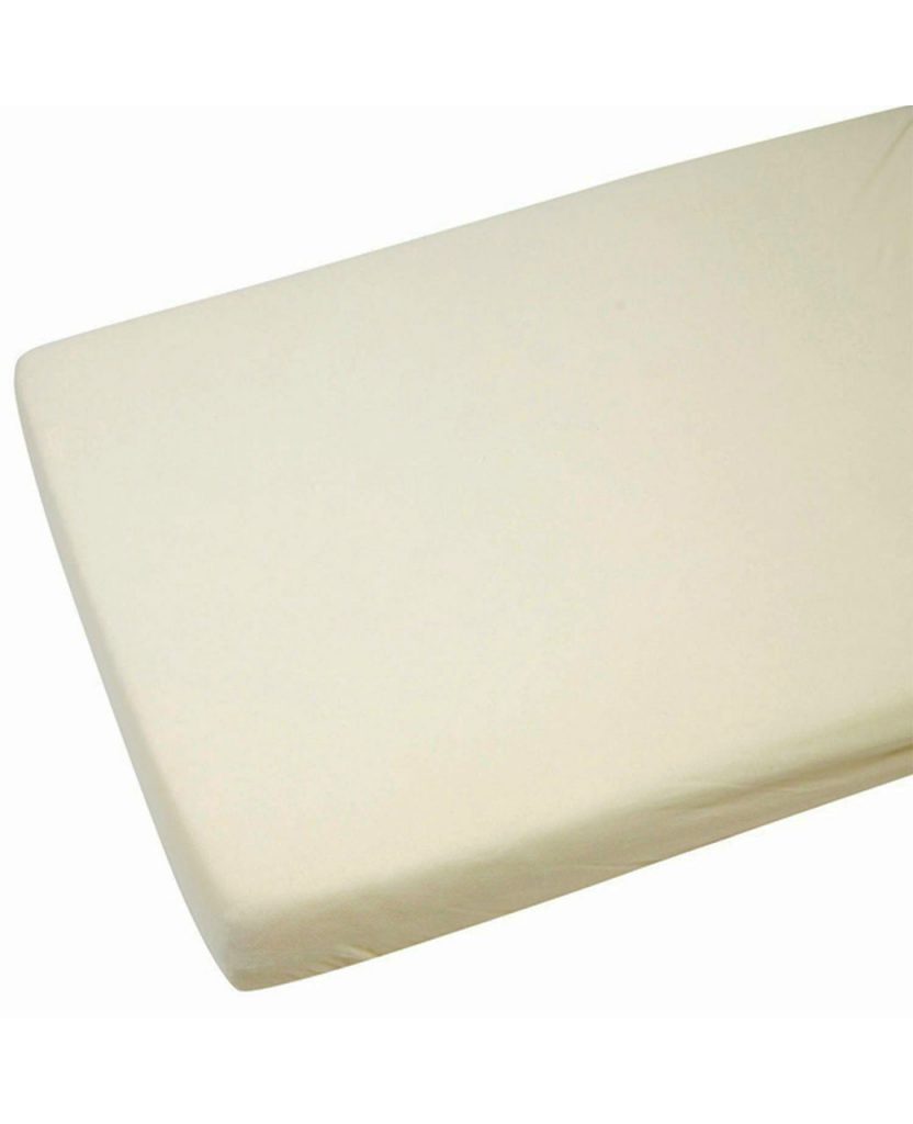 Cot Sheet Cream Plain Design E&A Distribution