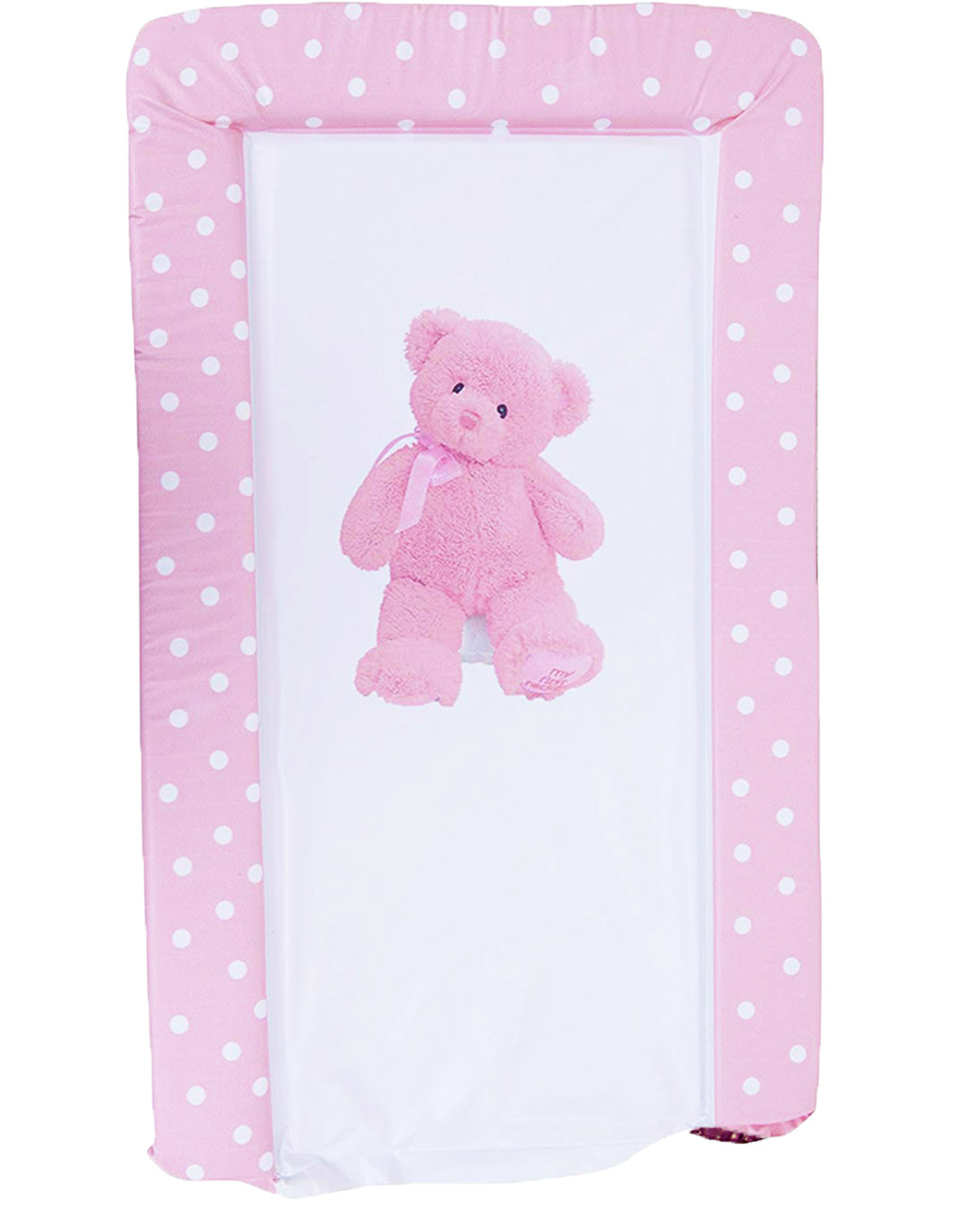 Baby Pink White Polka Baby Pink with White Polka Dots Baby Changing Mat 