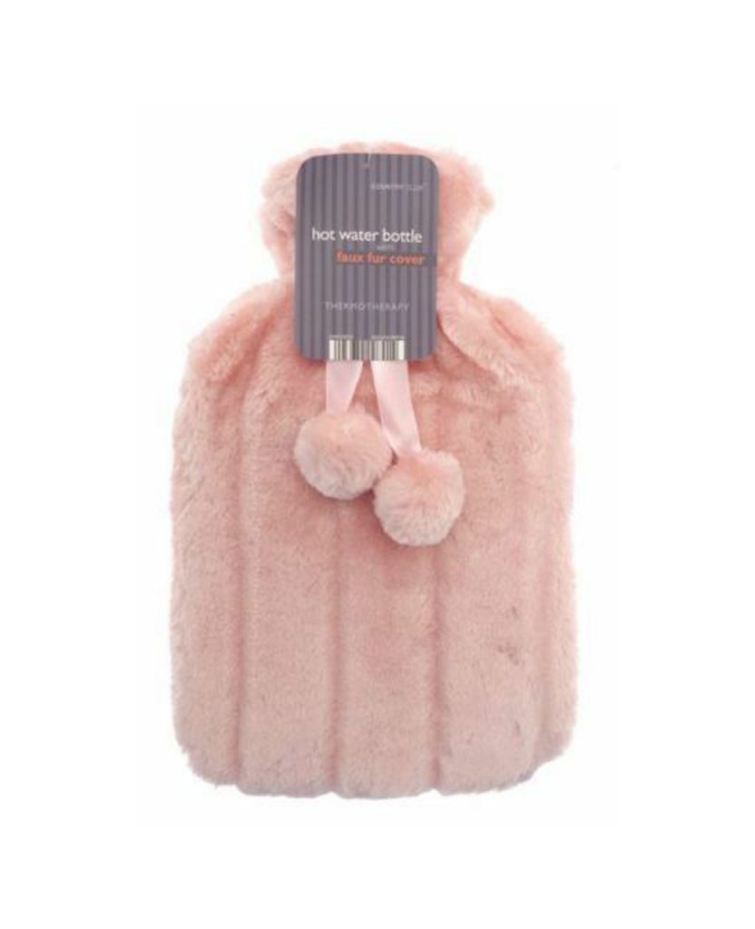 Helen Moore (CS) Standard Blue Haze Faux Fur Hot Water Bottle main image 0