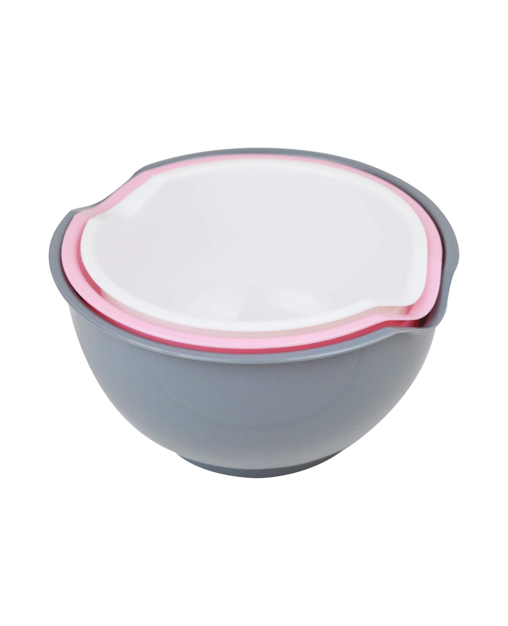 Melamine Pink Kitchen Batter Mixing Bowl Non Slip Bottom 