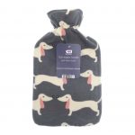 Grey Hare Animal Hot Water Bottle- Fleece Hot Water Bottle cover pattern, uk, wool fleece hot water bottle, fleece neck, argos