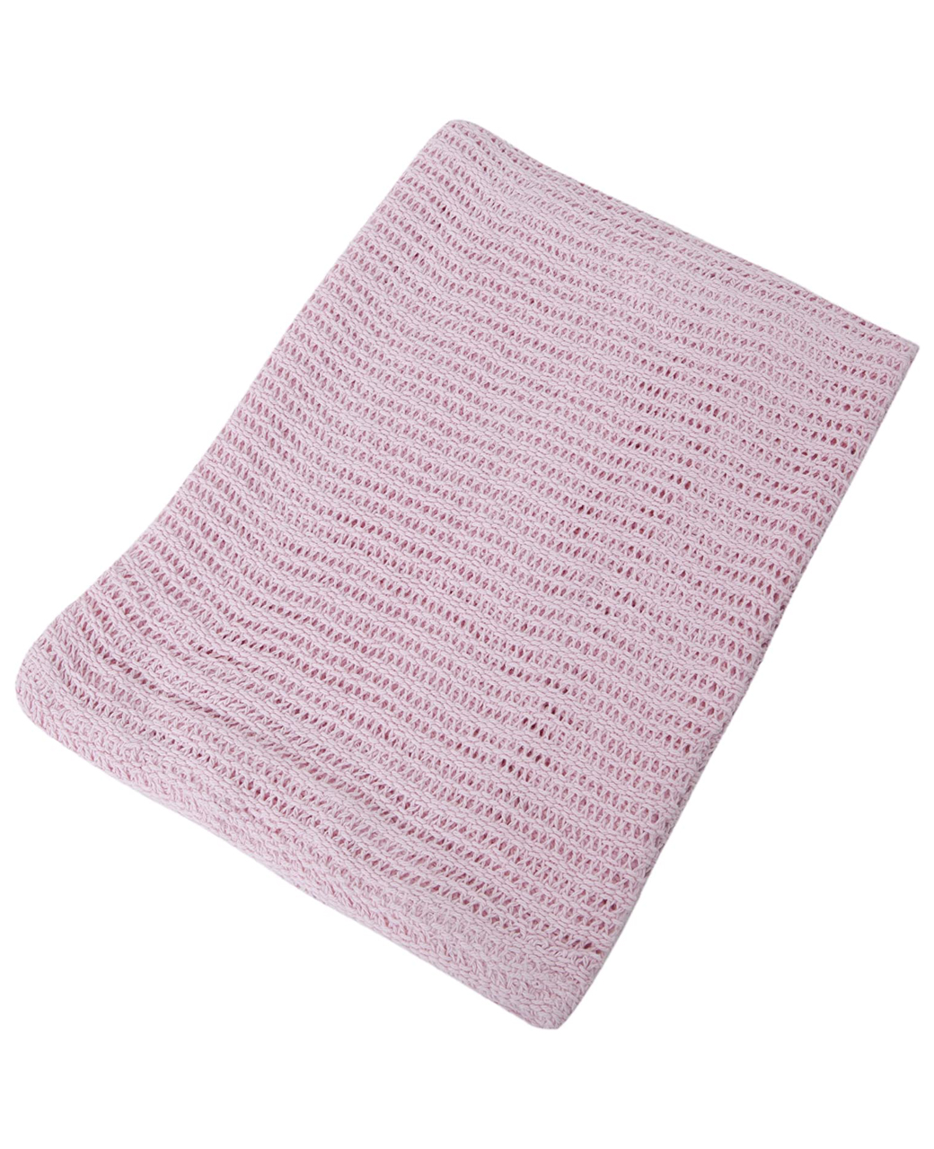 Cellular Pram Blanket 75x100cm Pink E&A Distribution