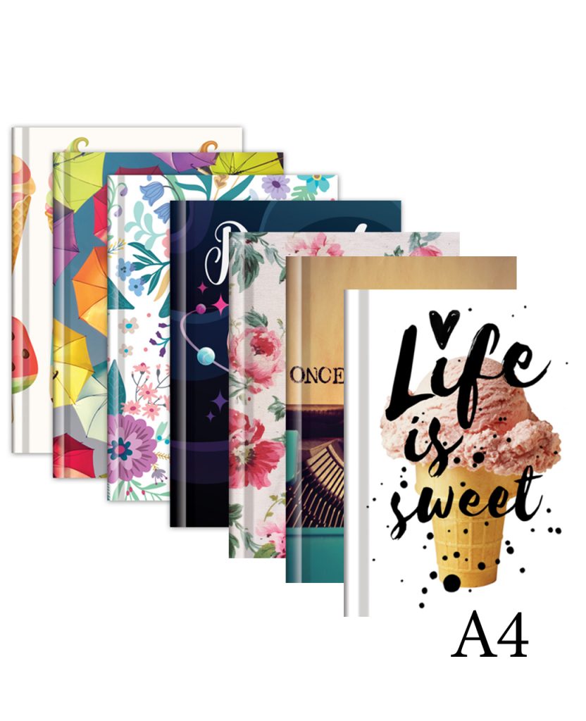 A4 A5 A6 Hardback Fashion Notebook Multipack E&A Distribution