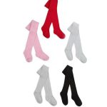 cotton tights in red, white, cream, black, pink