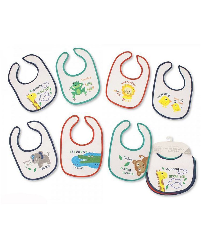 Baby Boy Bibs Day of the Week Muslins & Bibs E&A Distribution