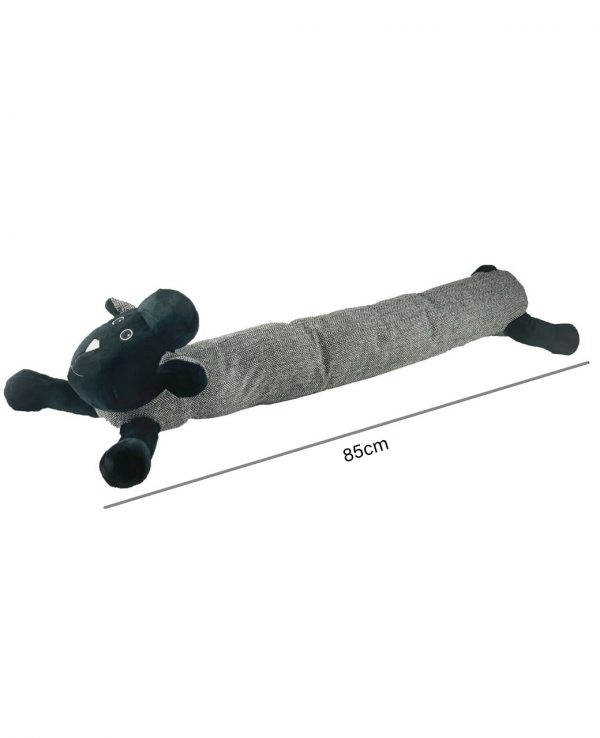 Black Sheep Herringbone Door Draught excluder-animal door draught excluder, funky draught excluders, sausage dog draught excluder, sausage dog draught excluder sewing pattern 4