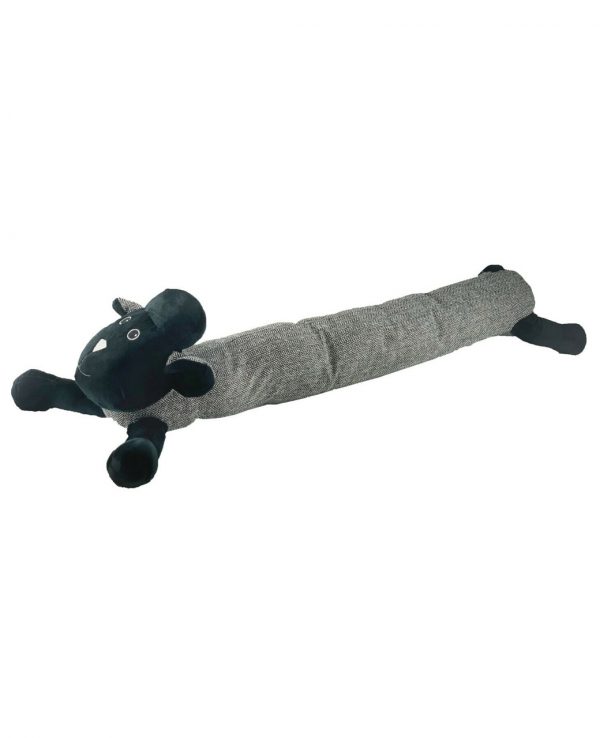 Black Sheep Herringbone Door Draught excluder-animal door draught excluder, funky draught excluders, sausage dog draught excluder, sausage dog draught excluder sewing pattern