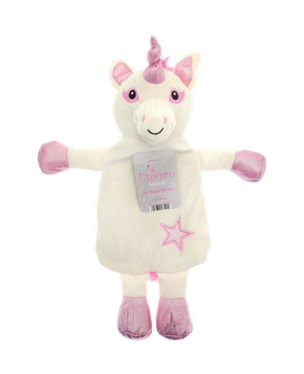 Pink Unicorn animal hot water bottle, animal hot water bottle cover, unicorn hot water bottle cover, uk