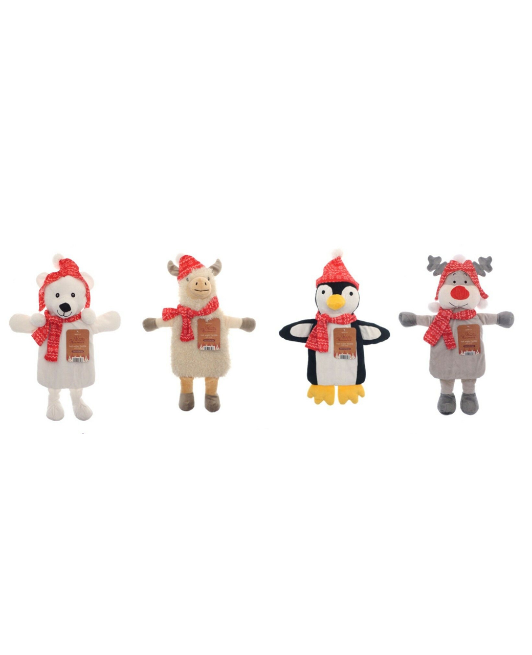 Christmas Hot Water Bottle 4 covers Novelty E&A Distribution