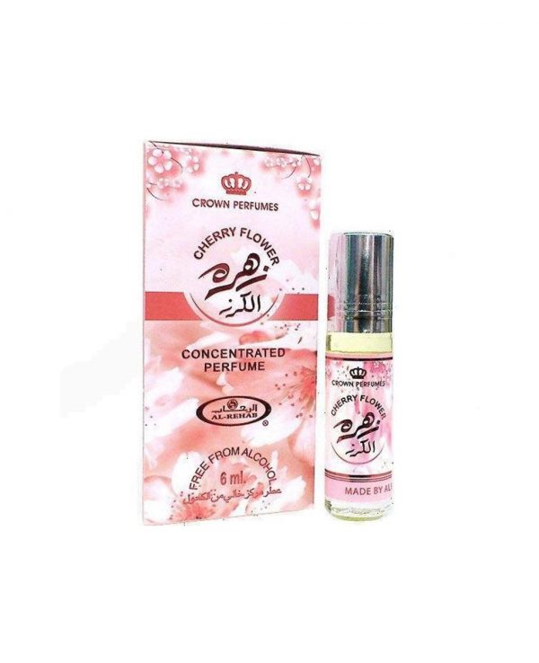 Cherry Flower perfume oil 6ml roll on attar al rehab-al rehab concentrated perfume oil, best attar perfume oil, al-rehab crown roll on attar perfume oil, best arabic perfume oil