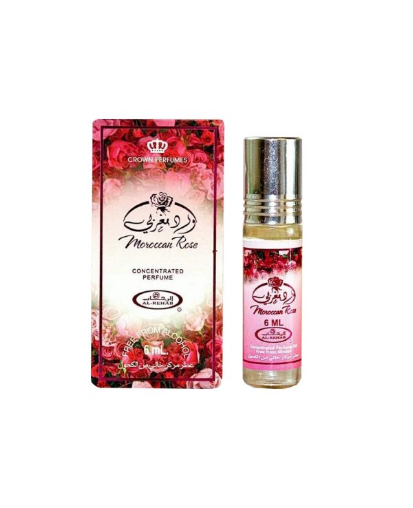 Moroccan Rose perfume oil 6ml roll on attar al rehab-al rehab concentrated perfume oil, best attar perfume oil, al-rehab crown roll on attar perfume oil, best arabic perfume oil