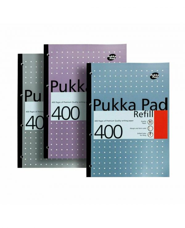 Pukka Pad 400 Refill Note Book Note Pad- pukka pad refill 400, pukka pastel refill pad 400 page, pukka 400 sheet refill pad