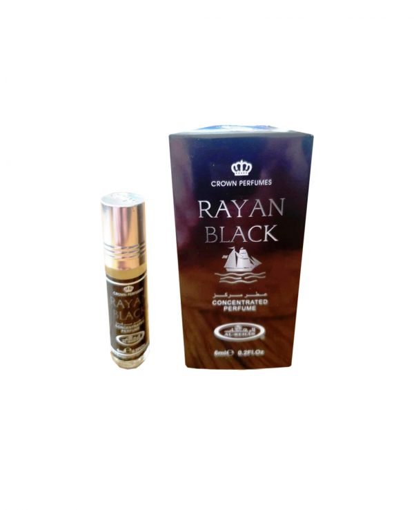 Rayan Black perfume oil 6ml roll on attar al rehab-al rehab concentrated perfume oil, best attar perfume oil, al-rehab crown roll on attar perfume oil, best arabic perfume oil