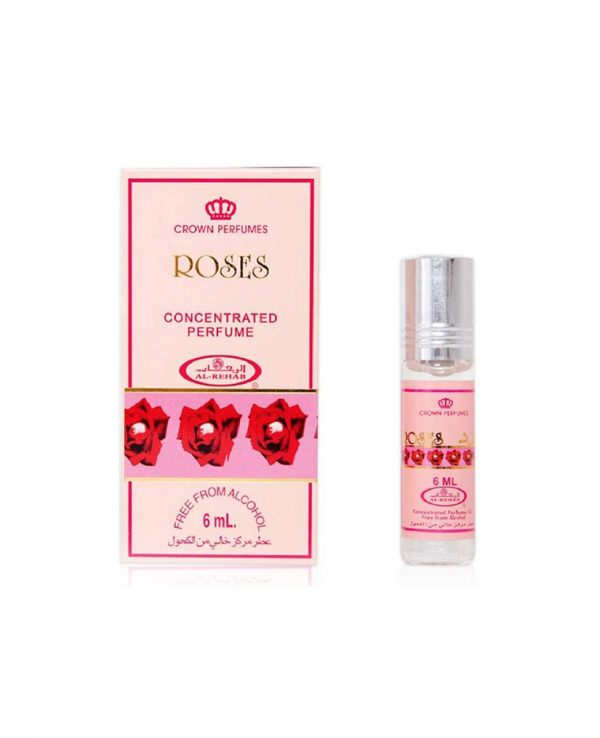 Roses perfume oil 6ml roll on attar al rehab-al rehab concentrated perfume oil, best attar perfume oil, al-rehab crown roll on attar perfume oil, best arabic perfume oil