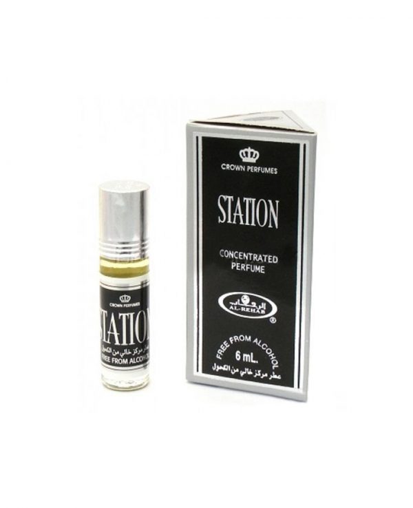 Station perfume oil 6ml roll on attar al rehab-al rehab concentrated perfume oil, best attar perfume oil, al-rehab crown roll on attar perfume oil, best arabic perfume oil