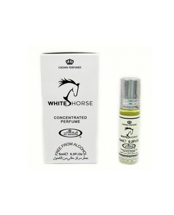 White Horse perfume oil 6ml roll on attar al rehab-al rehab concentrated perfume oil, best attar perfume oil, al-rehab crown roll on attar perfume oil, best arabic perfume oil