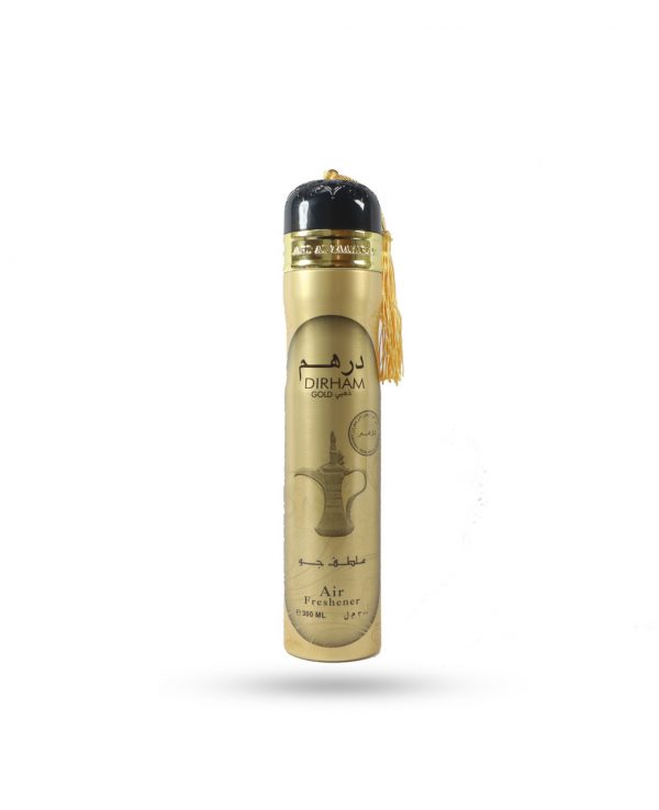Dirham Gold Air Freshener 300ml By Ard Al Zaafaran for home for room arabic home spray