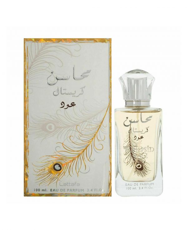 Mahasin Crystal Oud Lattafa UK Best Arabic Oud perfume for ladies 1