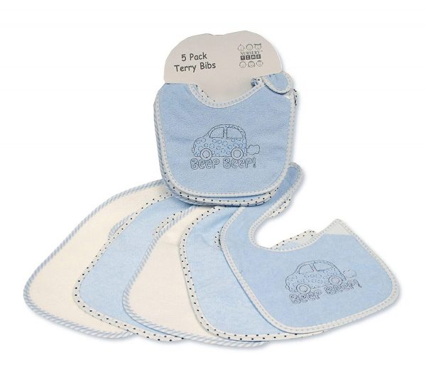 Blue Terry Bibs