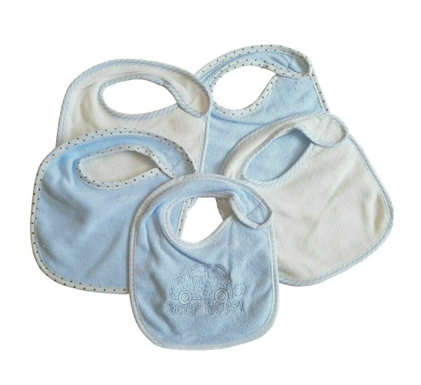 Blue Terry Bibs
