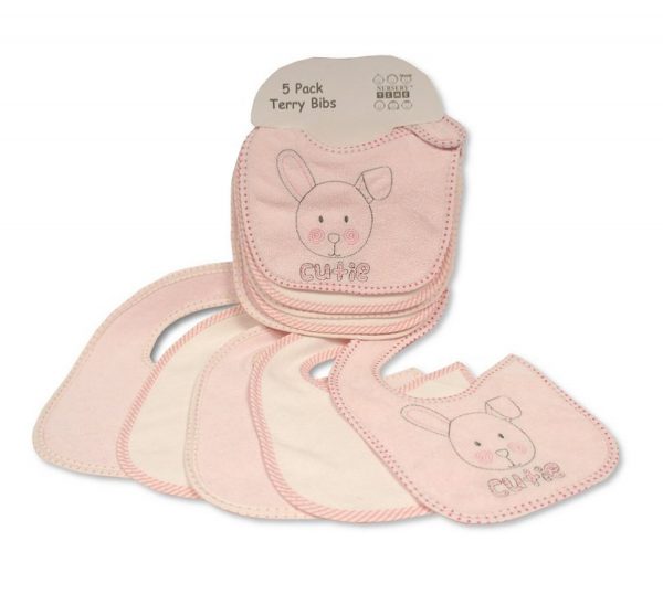 Pink Terry Bibs