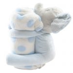 Blue Elephant Toy Blanket