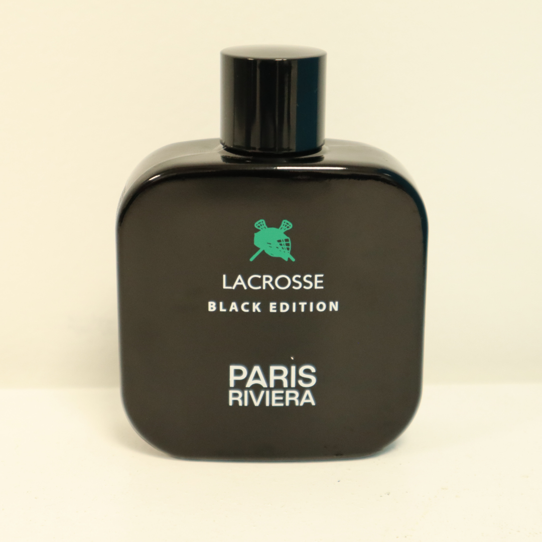 Lacrosse Black Edition Pour Homme 100ml EDT Vapourisatuer Natural Spray by Paris  Riviera (Inspired by Lacoste Noir) - EA Distribution