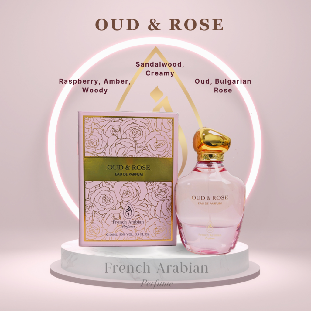 Oud & Rose Women 100ml Eau de Parfum by French Arabian Perfumes E&A Distribution