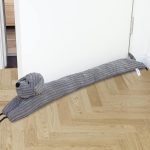 Grey Dog Draught Excluder