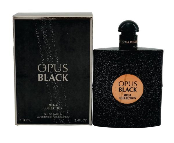 Opus Black EdP 100ml MC Ard Al Zaafaran Inspired by YeSL Black Opium For Women Immerse yourself in the opulent essence of Luxury, a captivating woody fragrance enriched with a hint of smoky allure. At the forefront, experience a spicy and refreshing burst with the opening notes of bergamot, oregano, and pepper. This invigorating blend tantalizes the senses, awakening the spirit with its vibrant energy. As the fragrance unfolds, the warm embrace of elegant musk intertwines with delicate touches of honeyed amber and luxurious vanilla cream. This harmonious blend creates a rich and inviting aura, drawing you deeper into its embrace. Enter a realm of sophistication and mystery as rare oud essential oil makes its entrance, adding a layer of intrigue and depth to the composition. Oud dances gracefully with tufts of musk, enhancing the fragrance with a subtle yet undeniable sensuality. In the background, smooth accents of sandalwood and majestic cedar provide a solid foundation, grounding the scent with their timeless elegance. Luxury is more than just a perfume—it's a journey of indulgence and refinement. Let its enchanting blend of notes envelop you in a veil of sophistication and allure, leaving a lasting impression wherever you go.