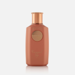 A front view of 'Biscotti Caramel Pop': A orange and bronze Khadlaj perfume for women