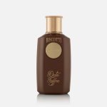 Front view of 'Biscotti Date Pop': A brown and gold Khadlaj perfume for women
