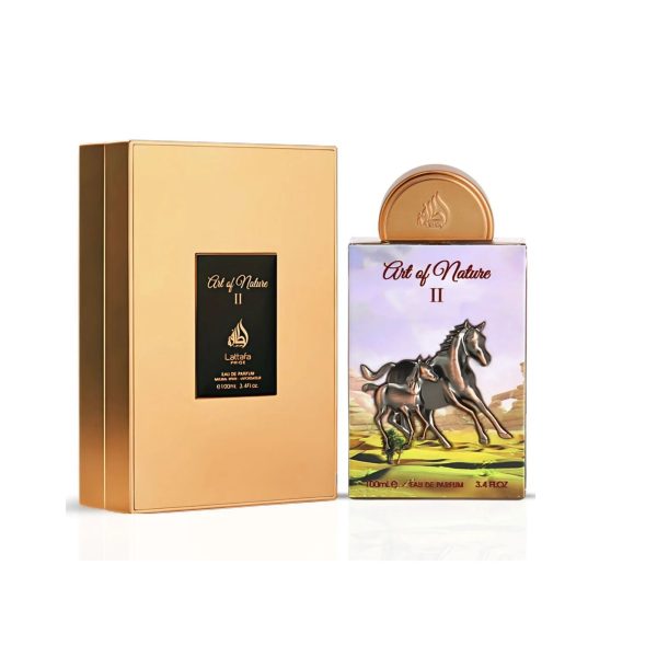lattafa pride art of nature II edp 100ml besides the box