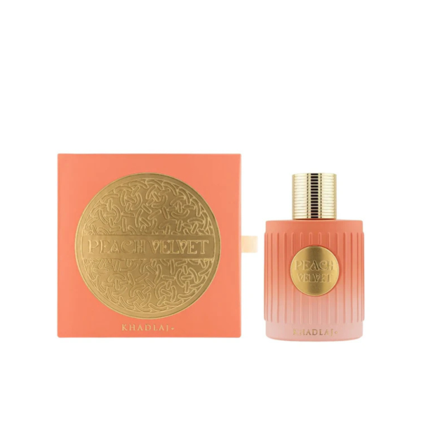 Khadlaj Perfumes Peach Velvet & Orange Box