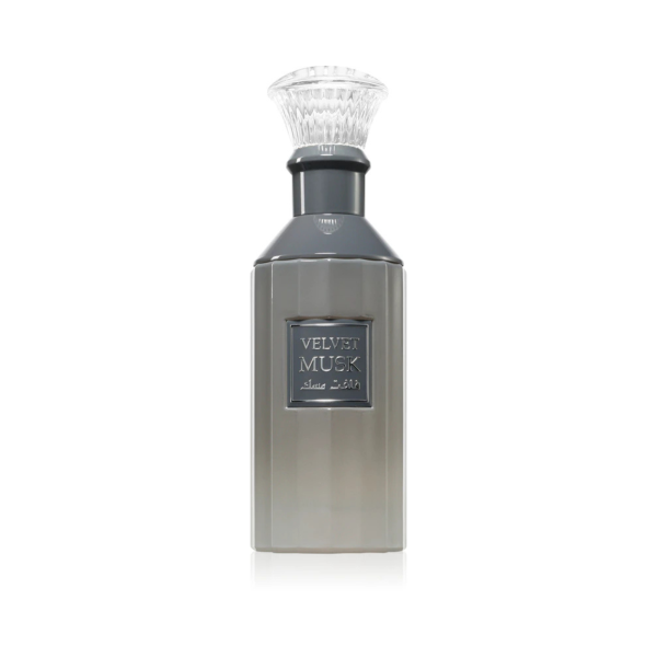 Lattafa Velvet Musk Grey Bottle