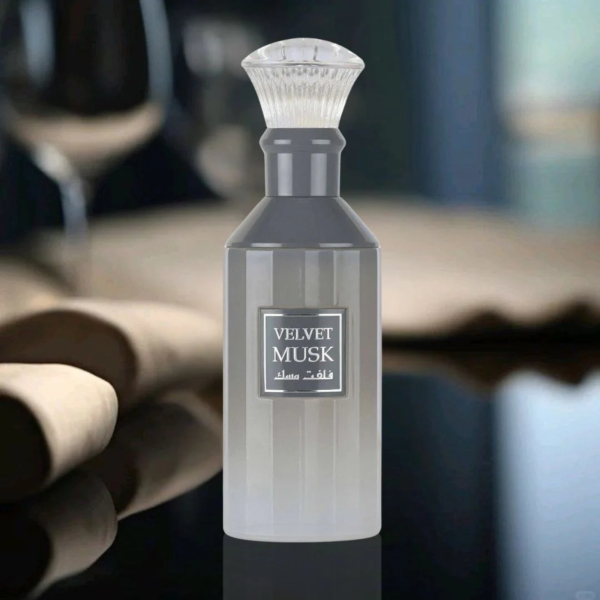 Lattafa Velvet Musk With Background
