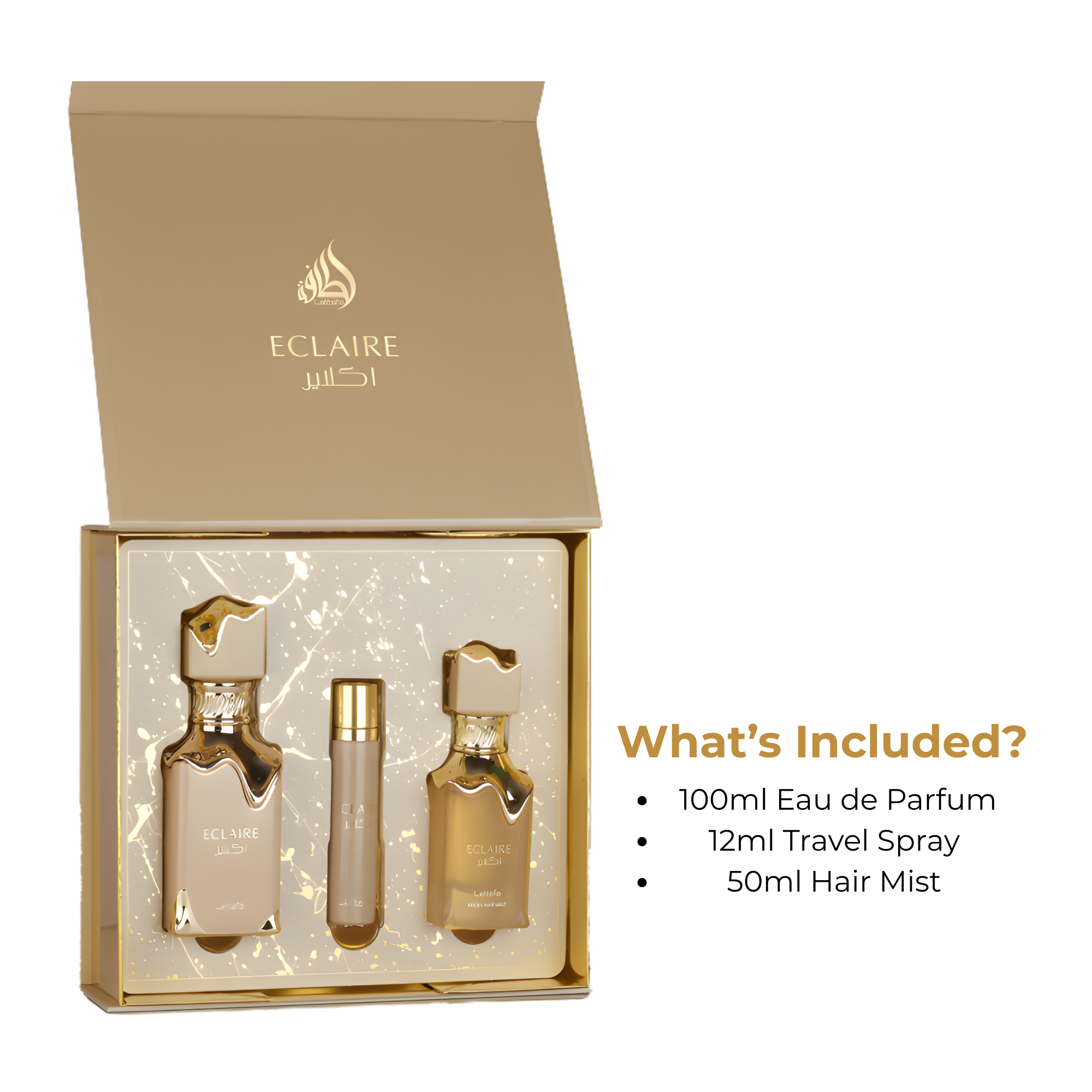 Eclaire Lattafa Fragrance Giftset - What's Included