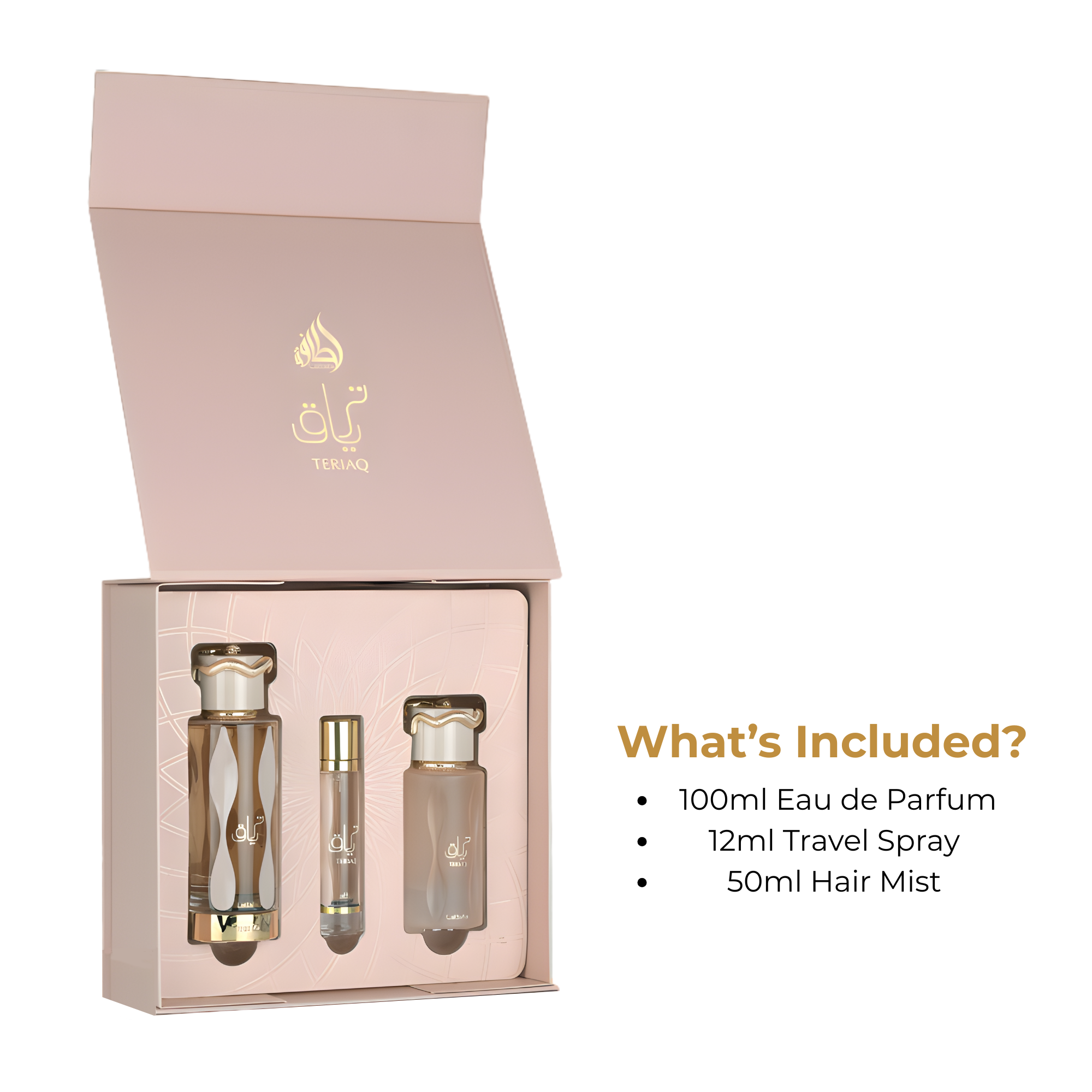 Teriaq Lattafa Fragrance Giftset - What's Included
