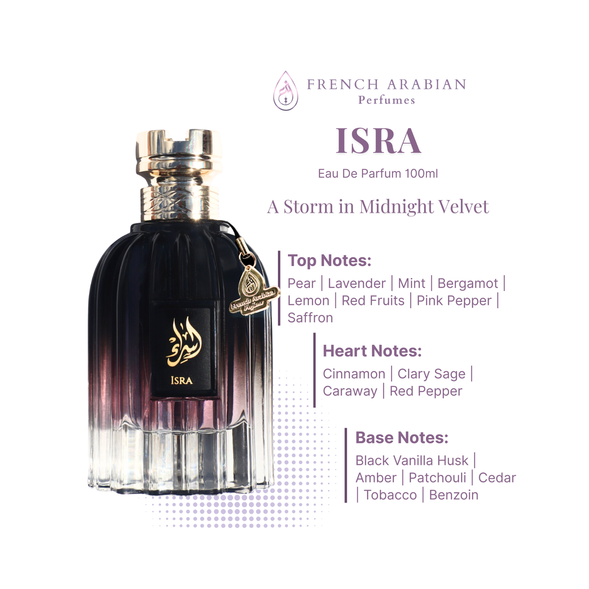 French Arabian Perfume isra royal collection unisex fragrance (Fragrance Notes) French Arabian Perfume isra royal collection unisex fragrance (Fragrance Notes)